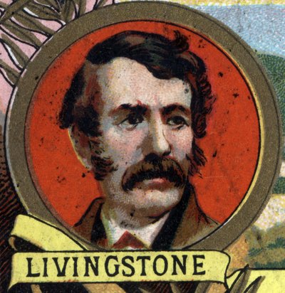 Portrait de David Livingstone (1813-1873) missionnaire et explorateur écossais. Chromolithographie de la fin du 19ème siècle - Unknown artist
