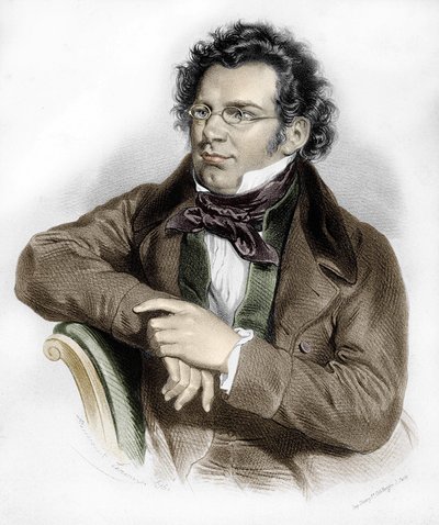 Portrait de Franz Schubert (1797-1828), compositeur autrichien - Unknown artist