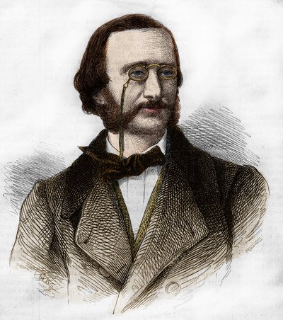 Portrait de Jacques Offenbach (1819-1880), compositeur allemand, naturalisé français. - Unknown artist