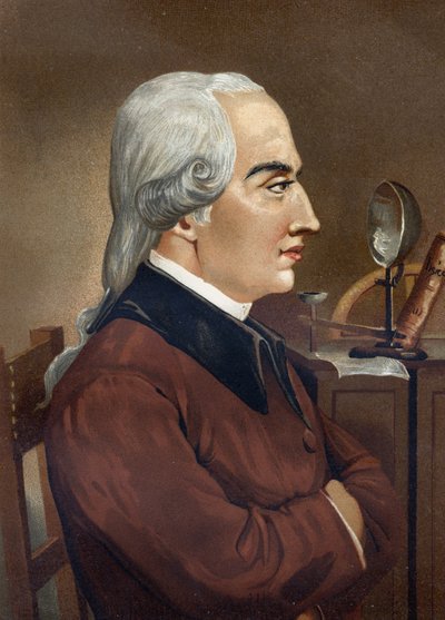 Portrait de Joseph Black. Physicien et chimiste écossais. - Unknown artist