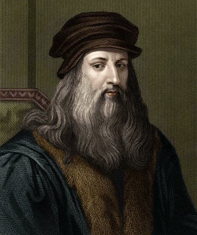 Portrait de Léonard de Vinci (1452-1519) (Leonardo da Vinci), peintre italien. - Unknown artist