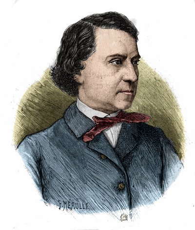 Portrait de Louis Blanc, homme politique et historien français. - Unknown artist