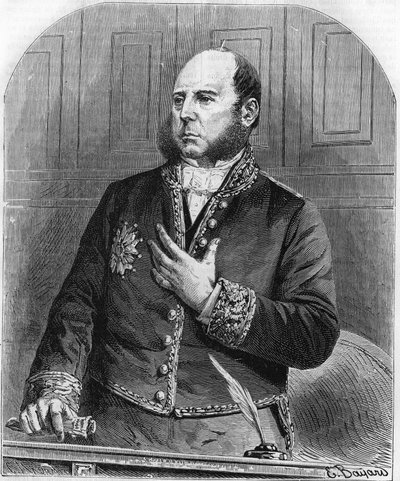 Portrait de Pierre Jules Baroche à la législature en 1861. Homme politique français (1802-1870) - Unknown artist