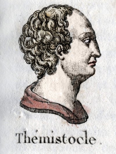 Portrait de Thémistocle. En grec Thémistocle homme d