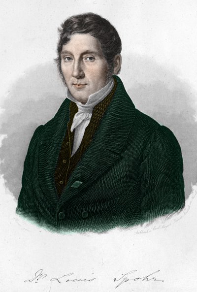 Portrait du compositeur allemand Louis Spohr (1784-1859) - Unknown artist