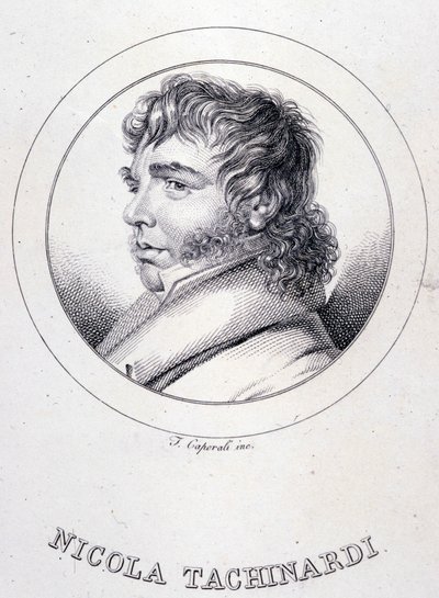 Portrait du ténor italien Tachinardi (Nicola Tacchinardi) (Livourne) - Unknown artist