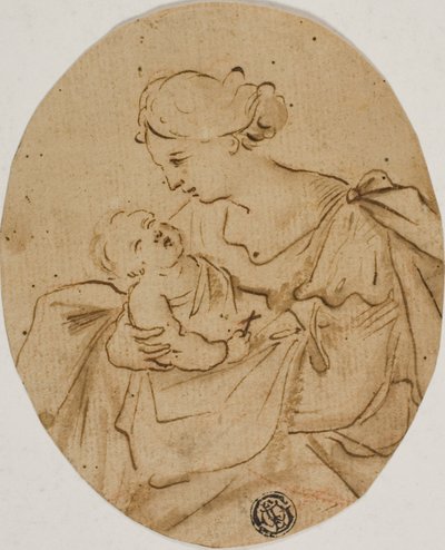 Madone et enfant - Unknown Italian