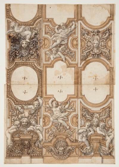 Projet pour la décoration du plafond - Unknown, Italian