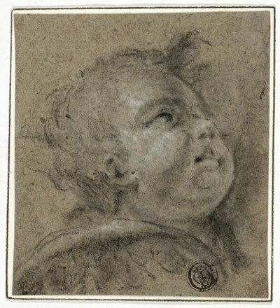 Le visage retourné de Putto - Unknown Italian