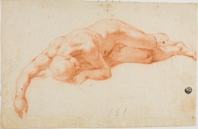 Homme nu couché - Unknown Italian
