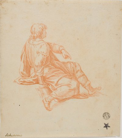 Jeunes assis de profil - Unknown Italian