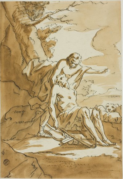 Le bon samaritain - Unknown Italian