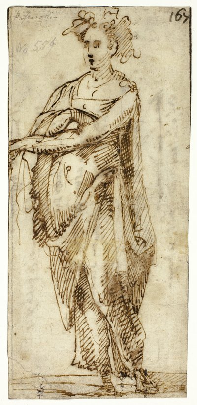 Figure de femme en pied - Unknown Sienese