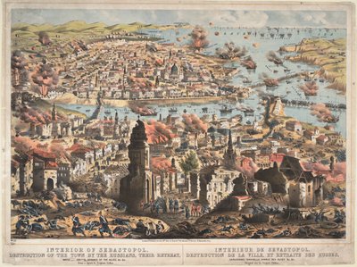 Intérieur de Sébastopol, destruction de la ville par les Russes, leur retraite - Unknown artillery officer