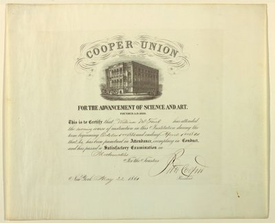 Certificat (FRANCE amp ; U.S.A.), 22 mai 1861 - Unknown artistUnknown artist
