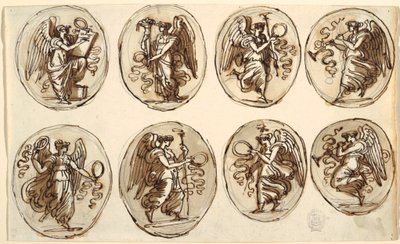 Dessin, conception du plafond, histoire, abondance en six ovales, salle d