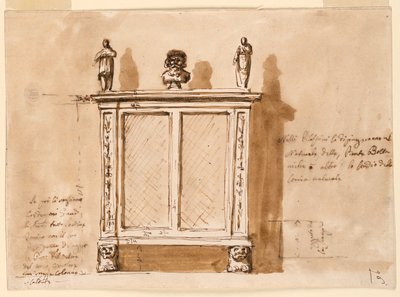 Dessin, armoire, 1790-1810 - Unknown artistUnknown artist