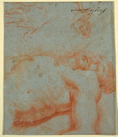 Dessin, Christ mort, 17e-début 18e siècle - Unknown artistUnknown artist