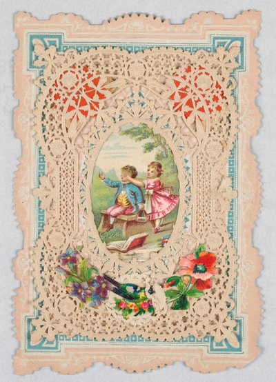 Carte de vœux (Angleterre ou États-Unis), 1870-80 - Unknown artistUnknown artist