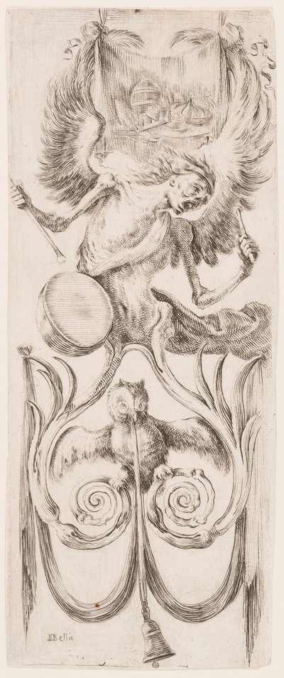 Estampe, ornements ou grotesques (ornement grotesque), vers 1653 - Unknown artistUnknown artist