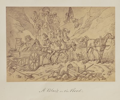 Un blocage sur la route. - Unknown artist
