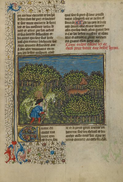 Un cavalier camouflé et un archer s