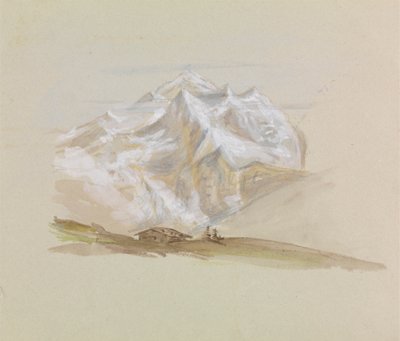 Un chalet dans les montagnes - Unknown artist