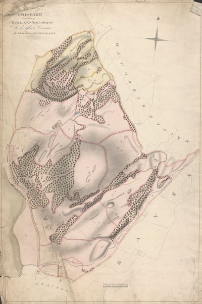 Une collection de relevés des domaines écossais du comte de Selkirk : La ferme composée de Kirkland Drumcroy, Auchenfloor, Cannee, Barhill et Silvercraigs (anciennement Nuntons) - Unknown artist