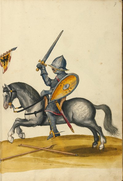 Un cavalier en armure - Unknown artist