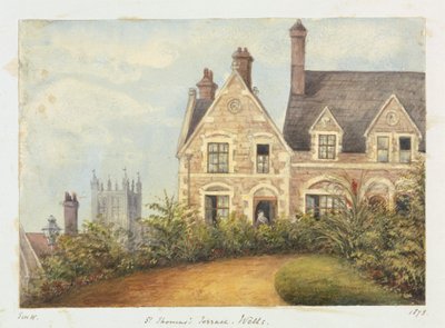 Une maison avec une femme dans l