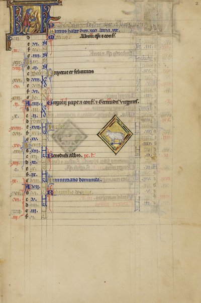 Un homme qui coupe des vignes ; signe zodiacal du Bélier - Unknown artist