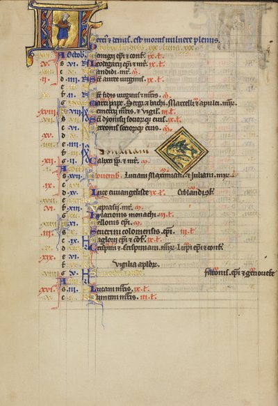 Un homme qui sème ; Signe zodiacal du Scorpion - Unknown artist