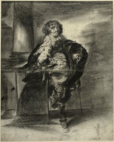 Un homme en costume du 17e siècle - Unknown artist