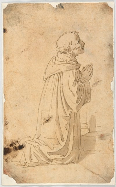 Un moine en prière - Unknown artist