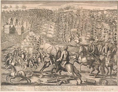 Vue de la bataille de Culloden en Écosse, 1746 - Unknown
