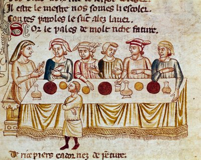 Scène de banquet : un roi et ses invités - Unknown artist