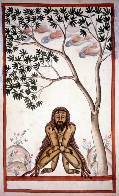 Un fakir Page du manuscrit (ms.8300) 