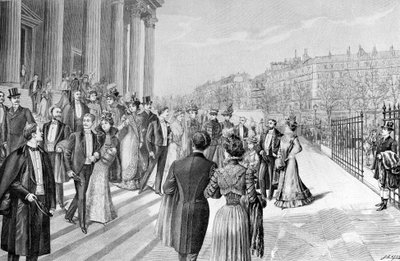 Un grand mariage à la Madeleine à Paris. - Unknown artist