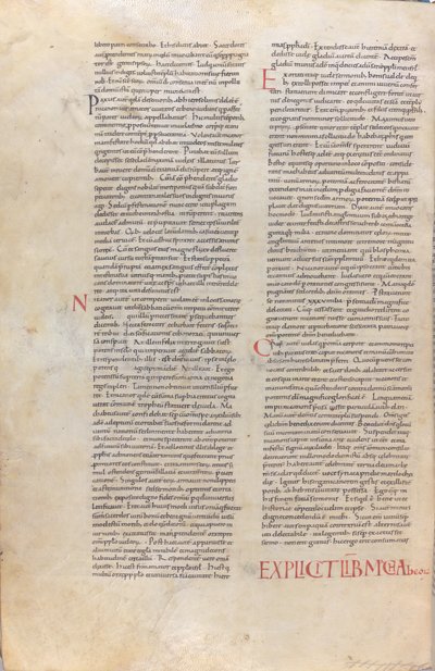 Une page de la Bible du 11e siècle - Unknown artist