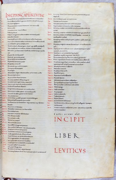 Page de la Bible du XIe siècle avec l