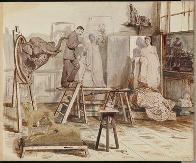 [Un atelier de sculpteur] - Unknown artist