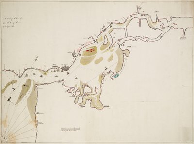Croquis du fleuve Tage depuis la barre d