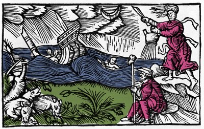 Une sorcière provoque une tempête d