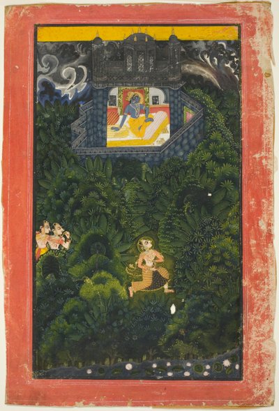 Abhisarika Nayika (Héroïne courant à la rencontre de son amant) - Unknown artist