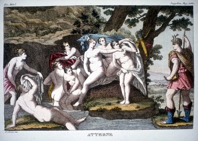 Actéon transformé en cerf - dans Dizionario mitologico - Unknown artist