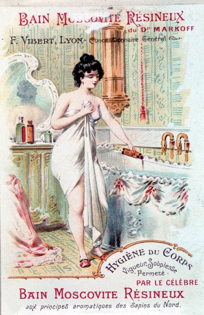 Publicité pour le bain résineux moscovite, pour l