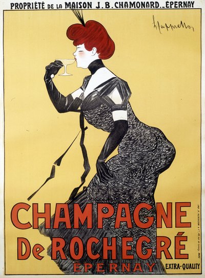 Affiche publicitaire pour Champagne de Rochegre - par Leonetto Cappiello (1875-1942), fin du 19e siècle - Unknown artist