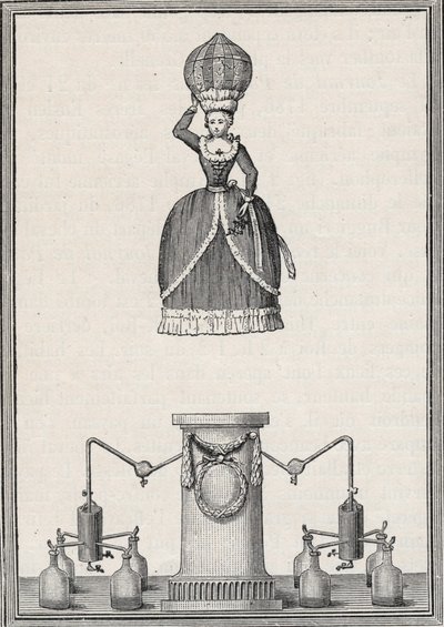 Figure aérostatique - La « Nymphe aérienne » des frères Enslen (Christian Gottfried) - Unknown artist