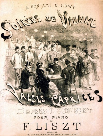Affiche des soirées de Vienne. Valses caprices d