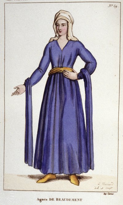 Agnès De Baudement, Dame de Braine (1130-1218). - Unknown artist